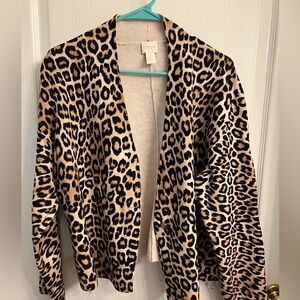 Chicos Animal Print Jacket